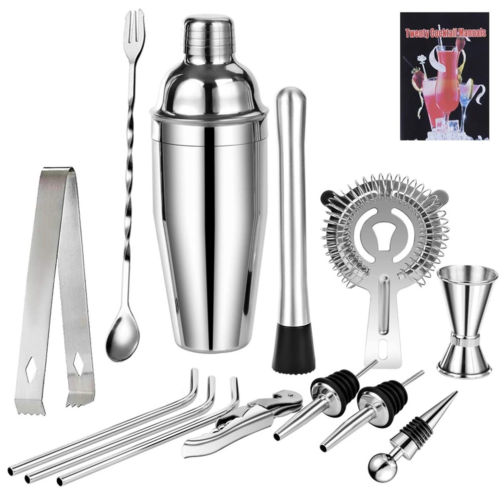 14-Pieces Cocktail Shaker Set