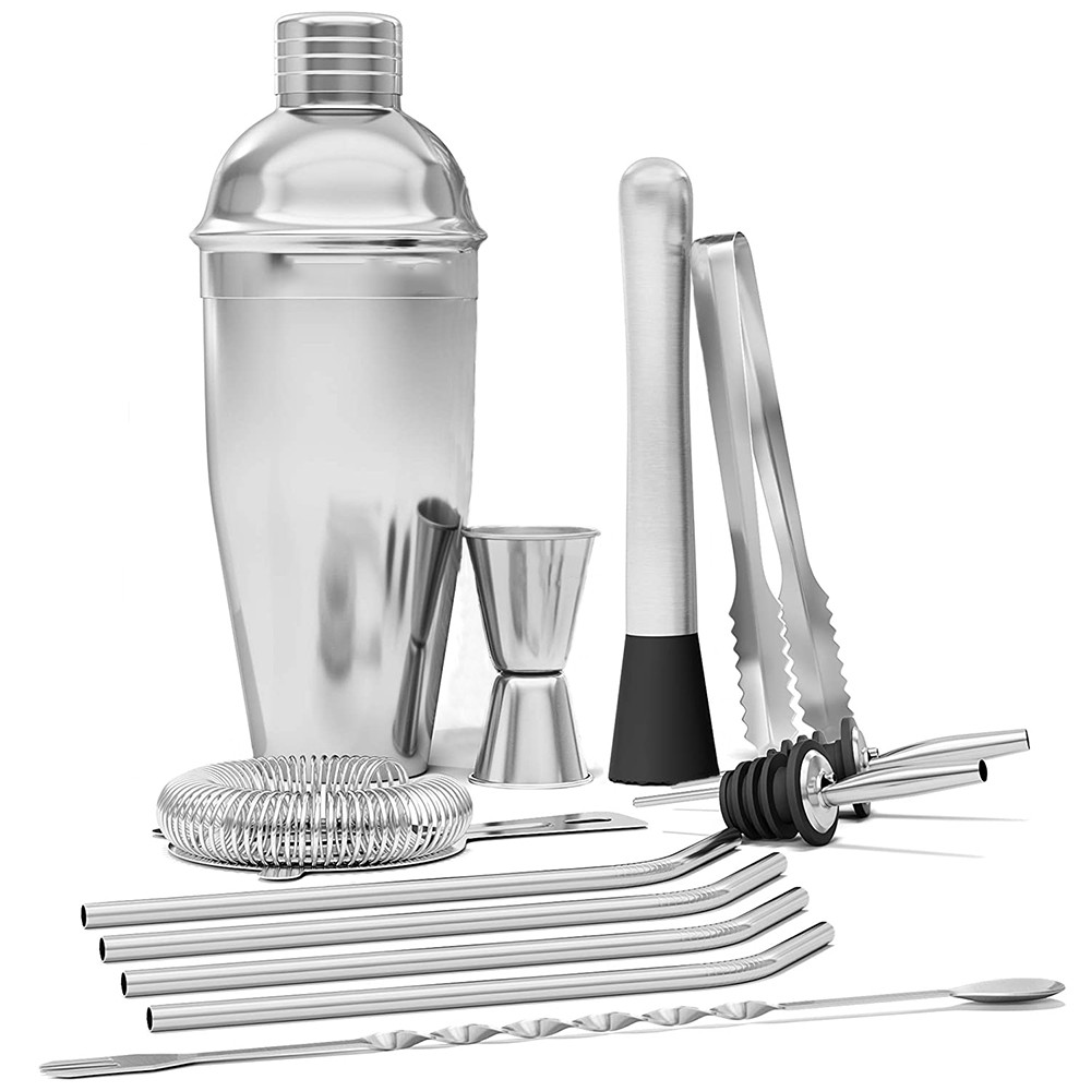 13-Pieces Cocktail Shaker Set