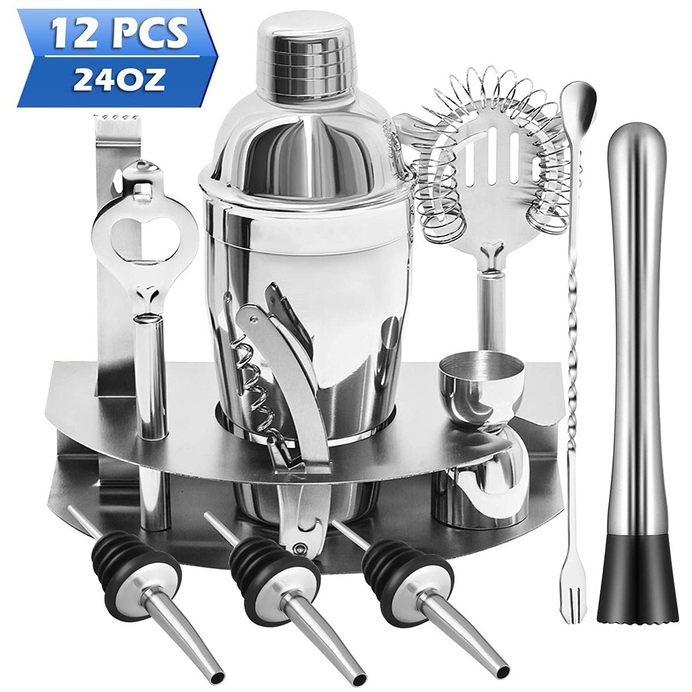 12-Pieces Cocktail Shaker Set